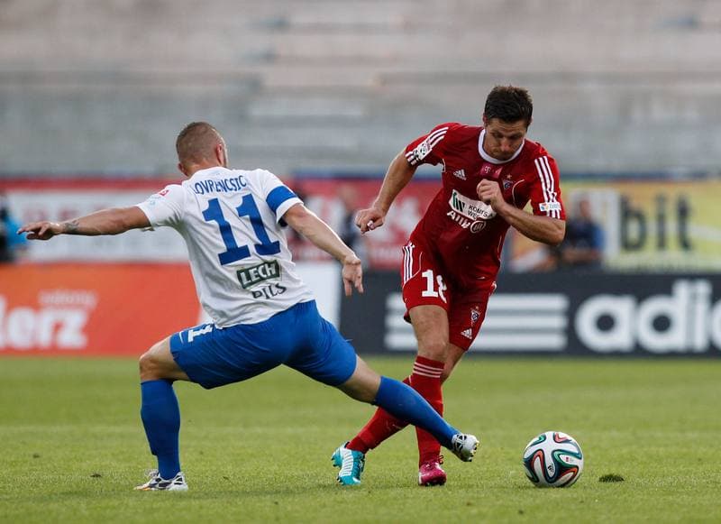 Football. T-Mobile Ekstraklasa. Gornik Zabrze - Lech Poznan. 21.07.2014