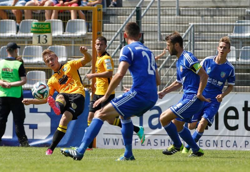 Football. I Liga. Miedz Legnica - GKS Katowice. 10.08.2014