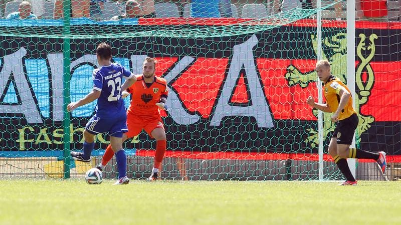 Football. I Liga. Miedz Legnica - GKS Katowice. 10.08.2014