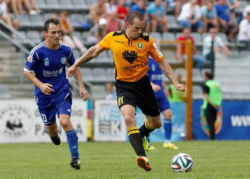 Football. I Liga. Miedz Legnica - GKS Katowice. 10.08.2014