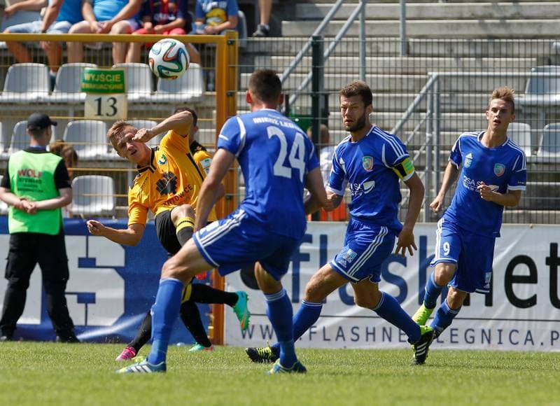 Football. I Liga. Miedz Legnica - GKS Katowice. 10.08.2014
