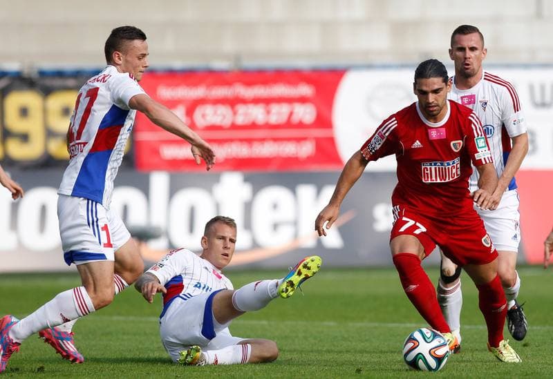 Football. PKO BP Ekstraklasa. Gornik Zabrze - Piast Gliwice. 01.12.2015