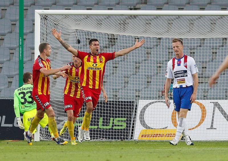 Football. T-Mobile Ekstraklasa. Korona Kielce - Podbeskidzie Bielsko Biala. 15.09.2014