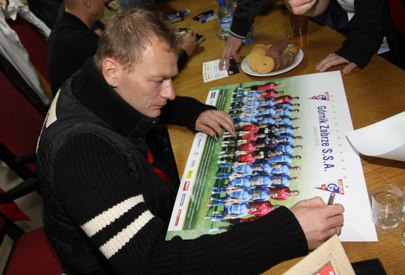 Football. Gornik Zabrze. Press Conference. 22.10.2010