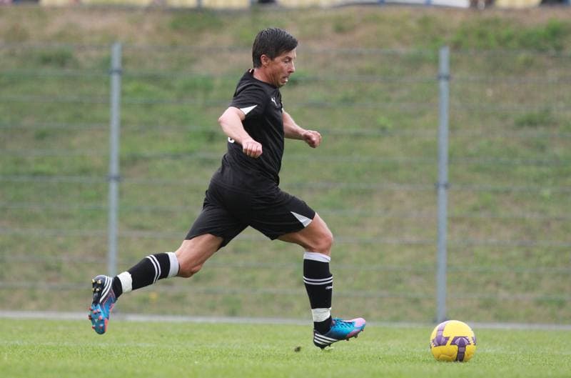 Football. Polish Cup. Naprzod Lipiny - Reprezentacja Slaskich Oldboyow. 22.08.2013