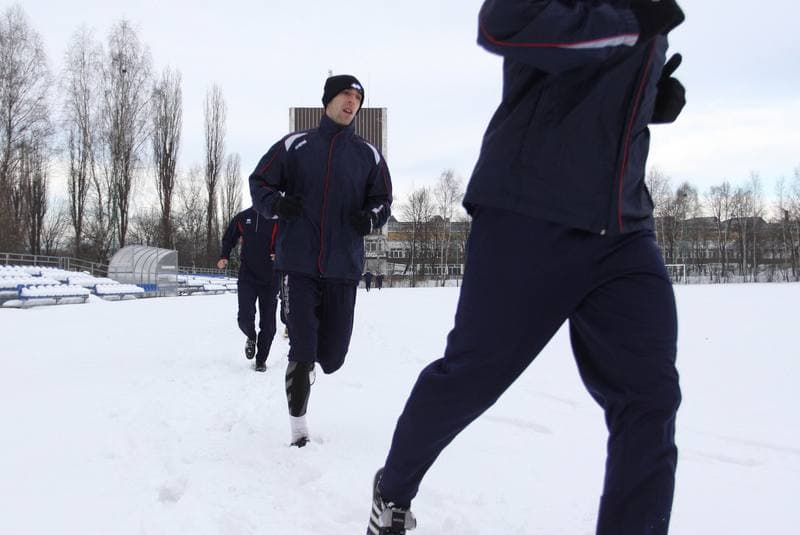 Football. Piast Gliwice. Training. 20.12.2010