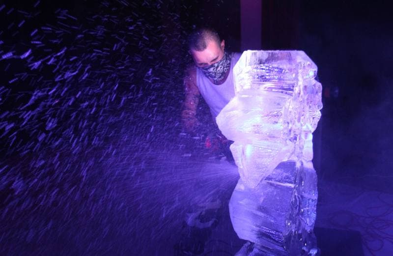 Ice Sculpture Show. Katowice. 12.09.2013