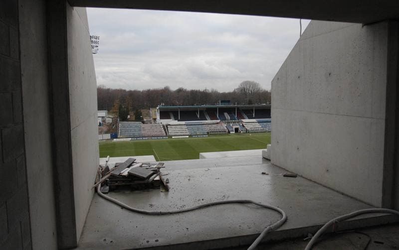 Football. Gornik Zabrze. Press Conference. 26.11.2013