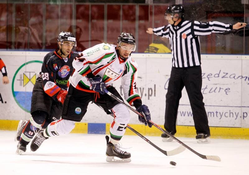 Ice Hockey. Polska Hokej Liga. GKS Tychy - Ciarko KH Sanok. 23.01.2015