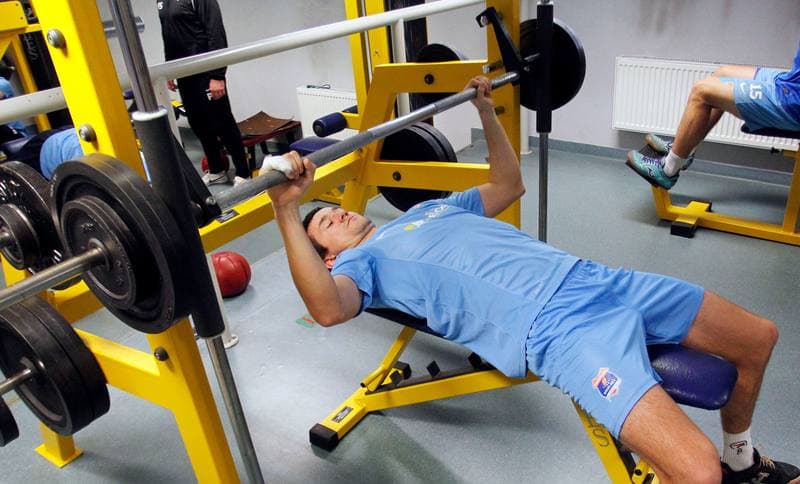 Football. Termalica Bruk-Bet Nieciecza. Training. 30.01.2014