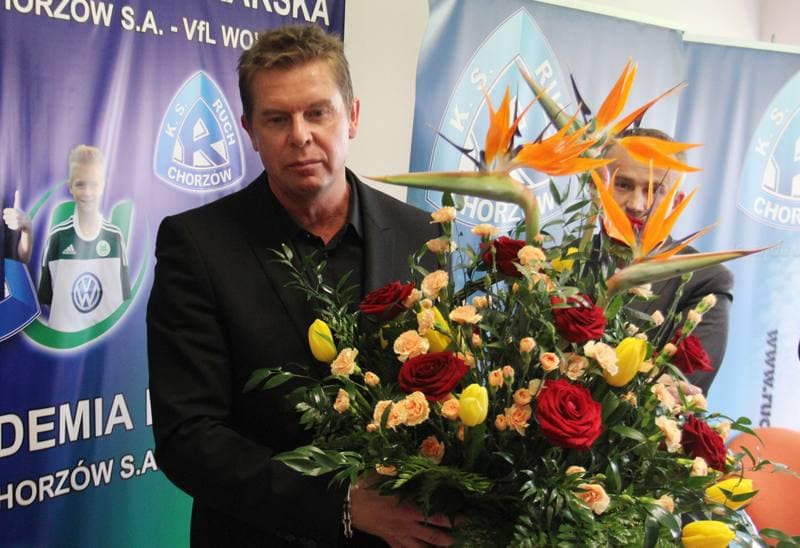 Football. Ruch Chorzow. Press Conference. 26.04.2011