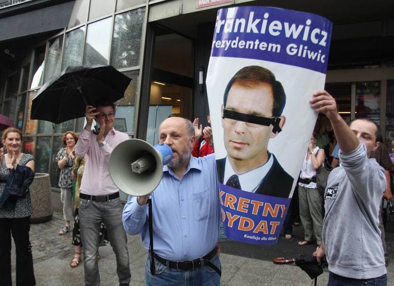 Football. Piast Gliwice. Protest. 14.07.2011