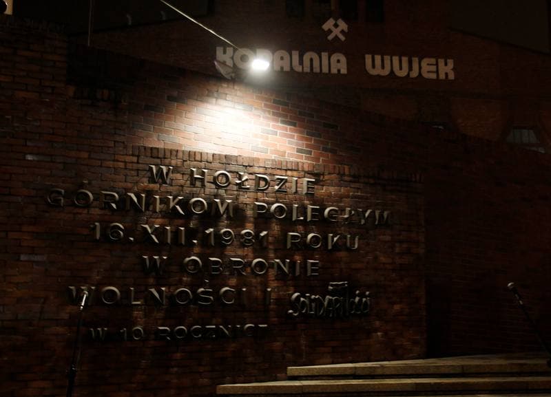 Celebration of the 33rd Anniversary of the Pacification of Wujek Mine. Katowice. 16.12.2014
