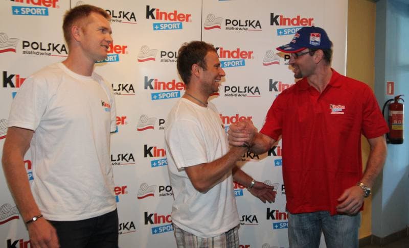 Volleyball. Kinder Sport 2011. Pawel Zagumny - Piotr Gacek - Sebastian Swiderski. 04.09.2011