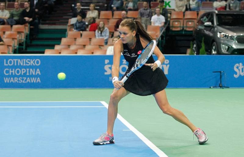 Tennis. Katowice Open 2015. Urszula Radwanska - Elizaveta Kulichkova. 07.04.2015