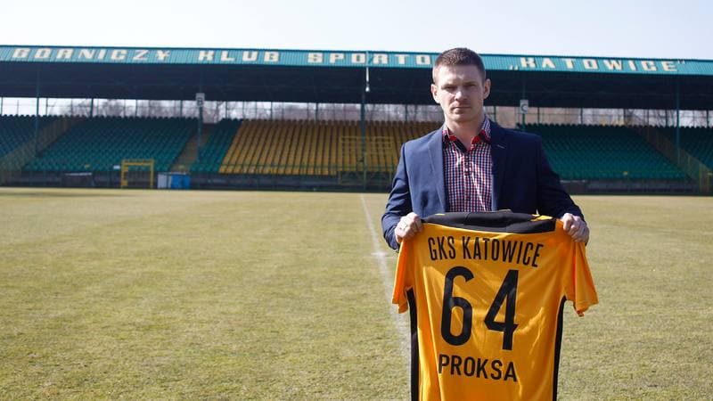 Football. GKS Katowice. Press Conference. 17.03.2015