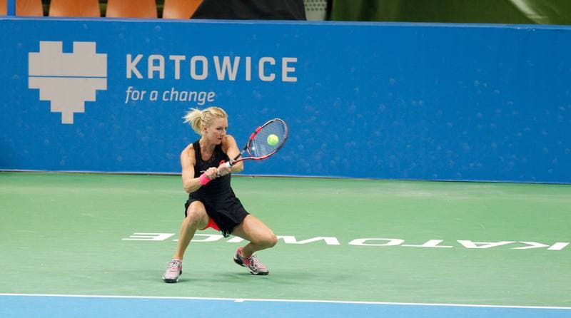 Tennis. Katowice Open 2015. Urszula Radwanska - Elizaveta Kulichkova. 07.04.2015