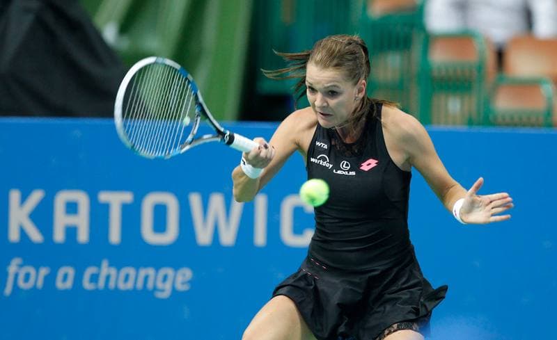 Tennis. Katowice Open 2015. Urszula Radwanska - Elizaveta Kulichkova. 07.04.2015