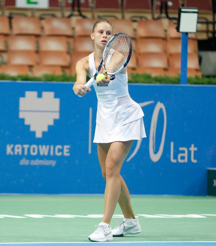 Tennis. Katowice Open 2015. Urszula Radwanska - Elizaveta Kulichkova. 07.04.2015
