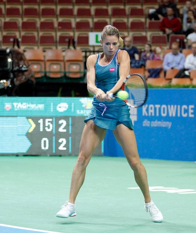 Tennis. Katowice Open 2015. Urszula Radwanska - Elizaveta Kulichkova. 07.04.2015