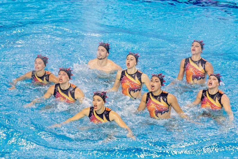 Artistic Swimming. European Games. Team Acrobatic Routine. 24.06.2023