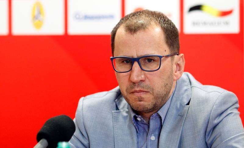 Football. Rozwoj Katowice. Press Conference. 05.03.2015