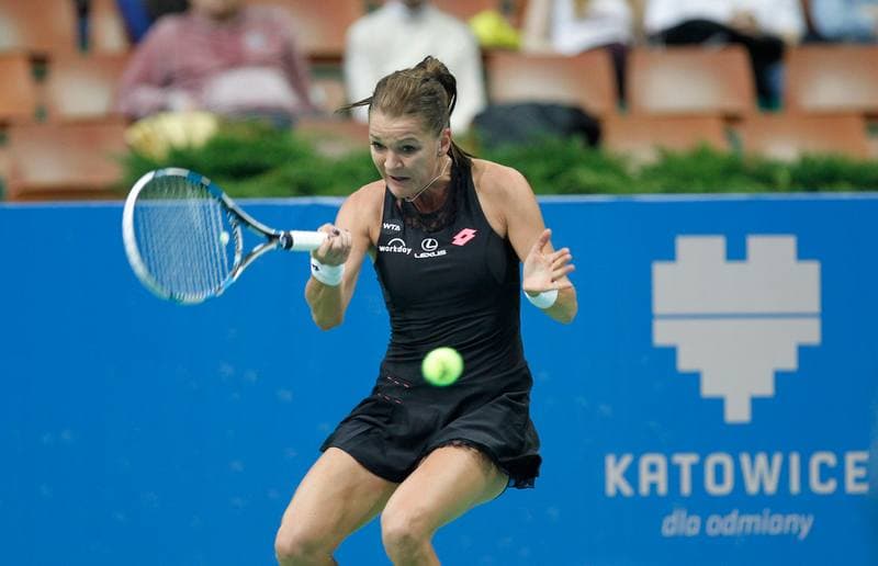 Tennis. Katowice Open 2015. Urszula Radwanska - Elizaveta Kulichkova. 07.04.2015