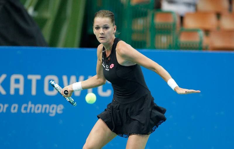 Tennis. Katowice Open 2015. Urszula Radwanska - Elizaveta Kulichkova. 07.04.2015