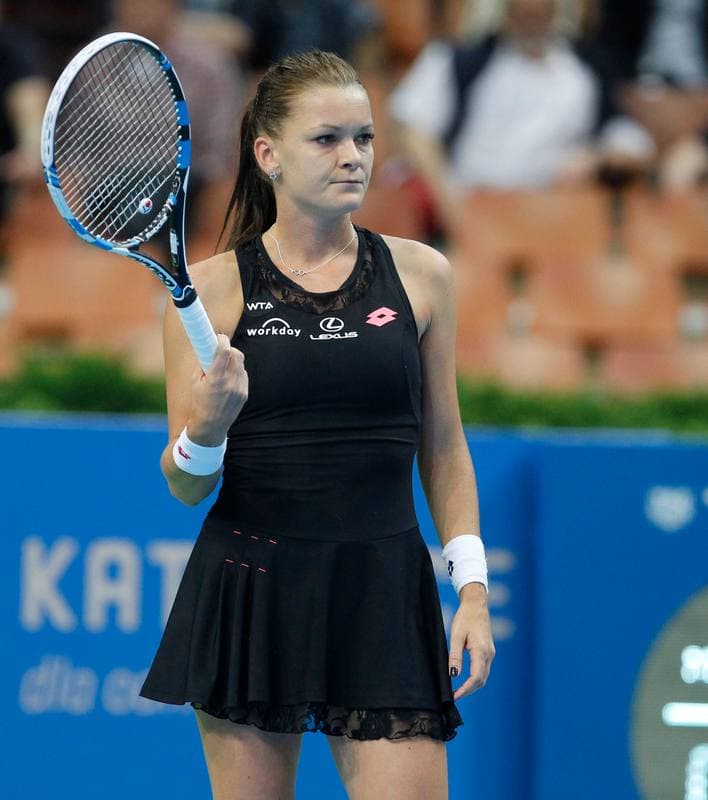 Tennis. Katowice Open 2015. Urszula Radwanska - Elizaveta Kulichkova. 07.04.2015