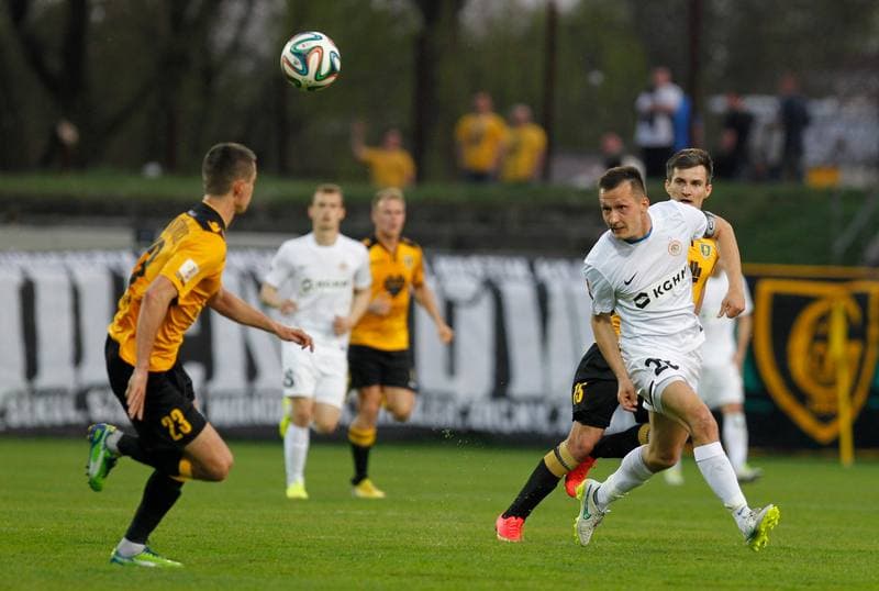 Football. I Liga. GKS Katowice - Zaglebie Lubin. 25.04.2015
