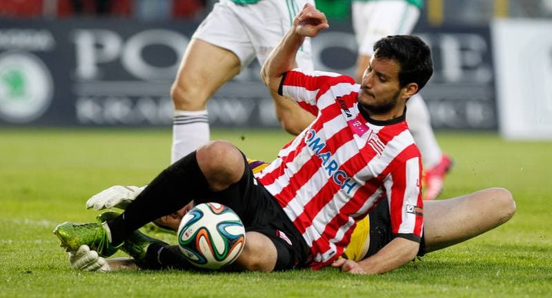 Football. T-Mobile Ekstraklasa. Cracovia Krakow - GKS Belchatow. 10.05.2015
