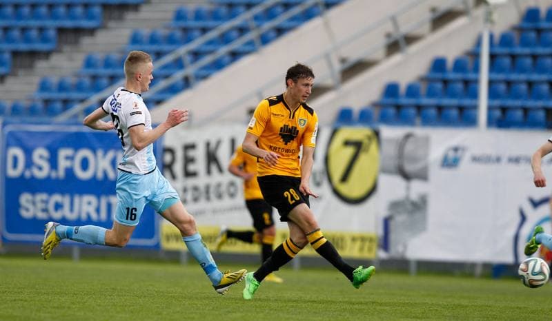 Football. I Liga. Stomil Olsztyn - GKS Katowice. 17.05.2015