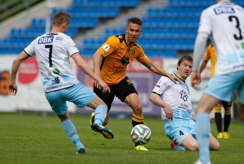 Football. I Liga. Stomil Olsztyn - GKS Katowice. 17.05.2015