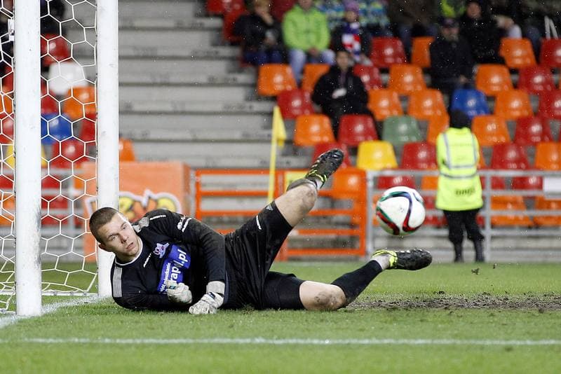 Football. PKO BP Ekstraklasa. Podbeskidzie Bielsko Biala - Slask Wroclaw. 21.12.2015