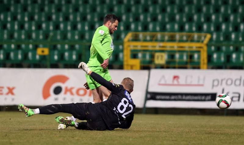 Football. I liga. Rozwoj Katowice - Stomil Olsztyn. 11.03.2016