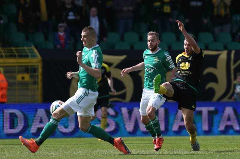 Football. I Liga. GKS Katowice - GKS Belchatow. 03.04.2016