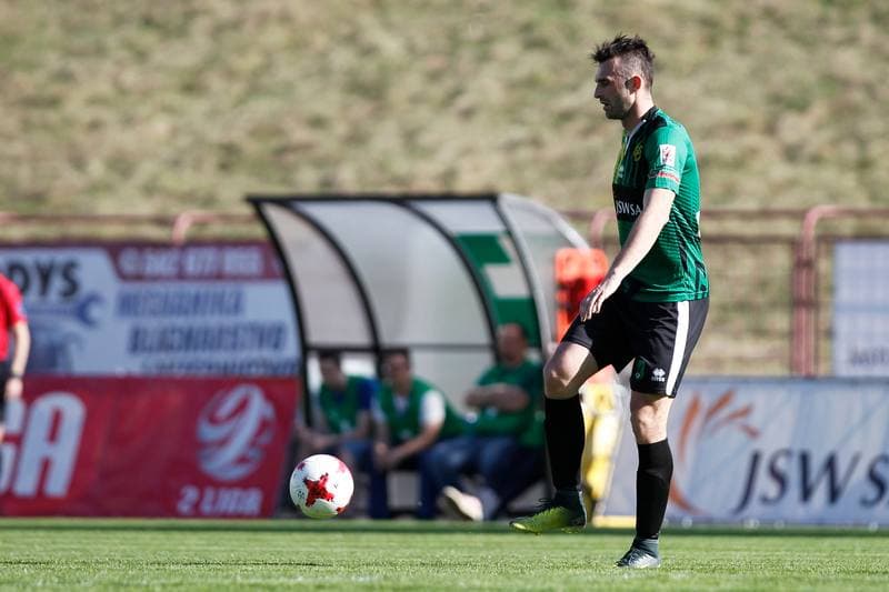 Football. II Liga. GKS 1962 Jastrzebie - Warta Poznan. 14.04.2018