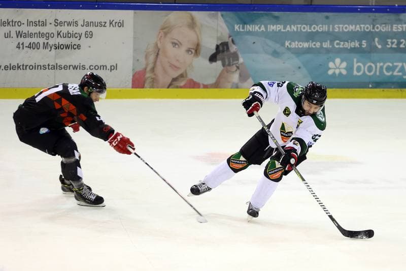 Ice Hockey. Polska Hokej Liga. Naprzod Janow - GKS Tychy. 15.10.2017