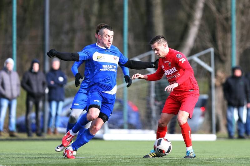 Football. Sparing. Zaglebie Sosnowiec - Puszcza Niepolomice. 31.01.2018