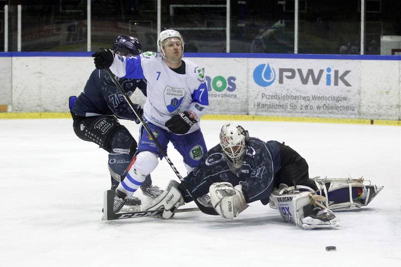 Ice Hockey. Polska Hokej Liga. Unia Oswiecim - MH Automatyka Gdansk. 01.02.2018