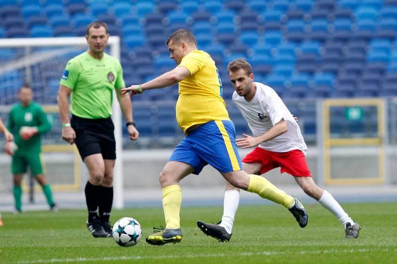 Football. Charity Match. Politicians - Journalists. 27.10.2018