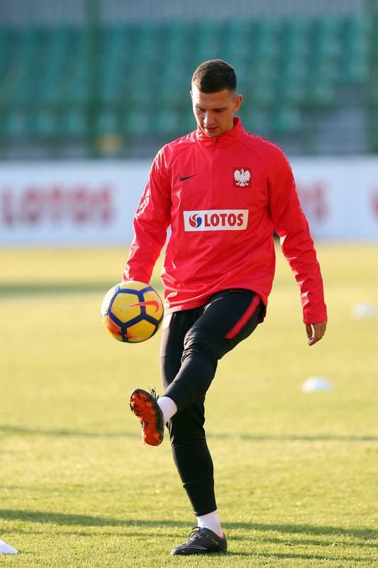 Football. Poland national team. Training. 25.03.2018