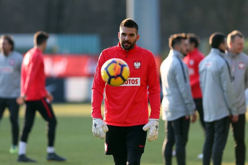 Football. Poland national team. Training. 25.03.2018