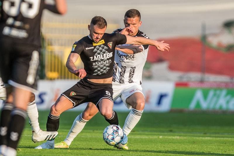 Football. Fortuna I Liga. Zaglebie Sosnowiec - Sandecja Nowy Sacz. 08.05.2022