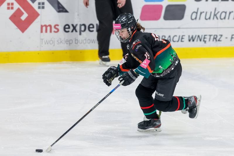 Ice Hockey. Tauron Liga Kobiet. Wiedzmy 71 Wroclaw - Kojotki Naprzod Janow. 03.12.2023