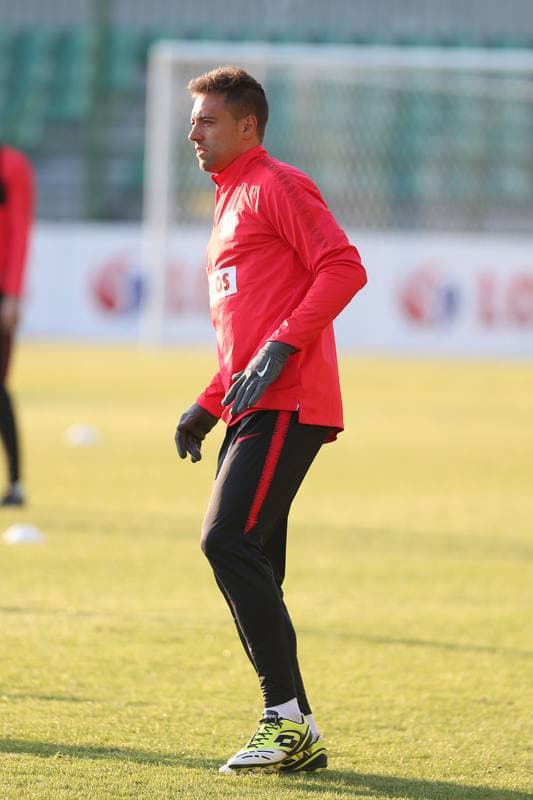 Football. Poland national team. Training. 25.03.2018