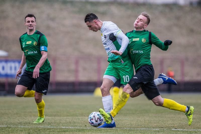 Football. Fortuna I Liga. GKS 1962 Jastrzebie - Radomiak Radom. 07.03.2020