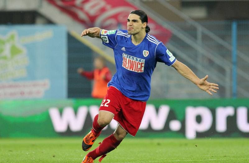 Football. I liga. Piast Gliwice - Kolejarz Stroze. 12.05.2012