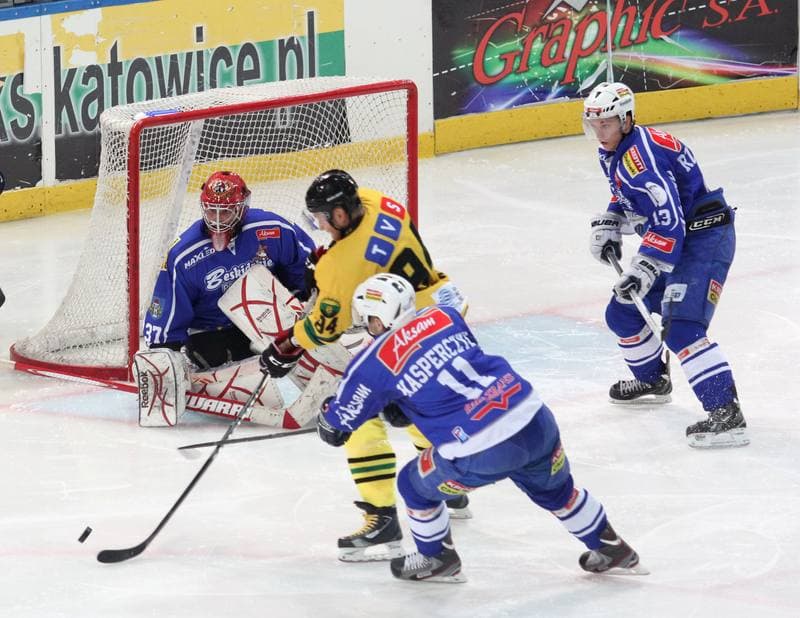 Ice Hockey. Polska Liga Hokeja na Lodzie. HC GKS Katowice - Aksam Unia Oswiecim. 07.10.2012