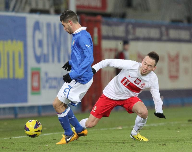 Football. Turniej Czterech Narodow. Poland U-20 - Italy U-20. 27.03.2013